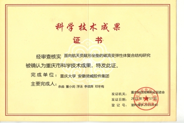 重庆大学科技成果证书